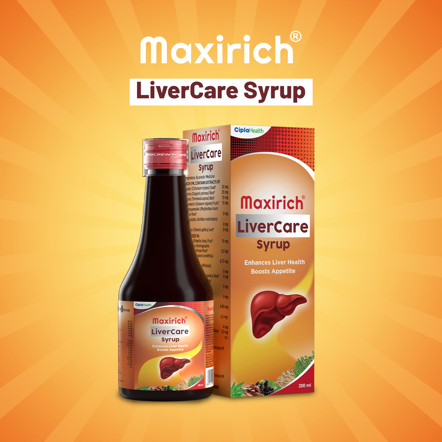 Maxirich Liver Care Helps Out Toxins & Prevents Oxidative Stress