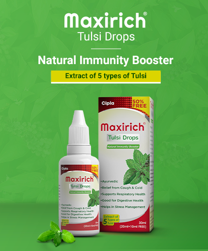 Maxirich Tulsi Drops - Natural Immunity Booster