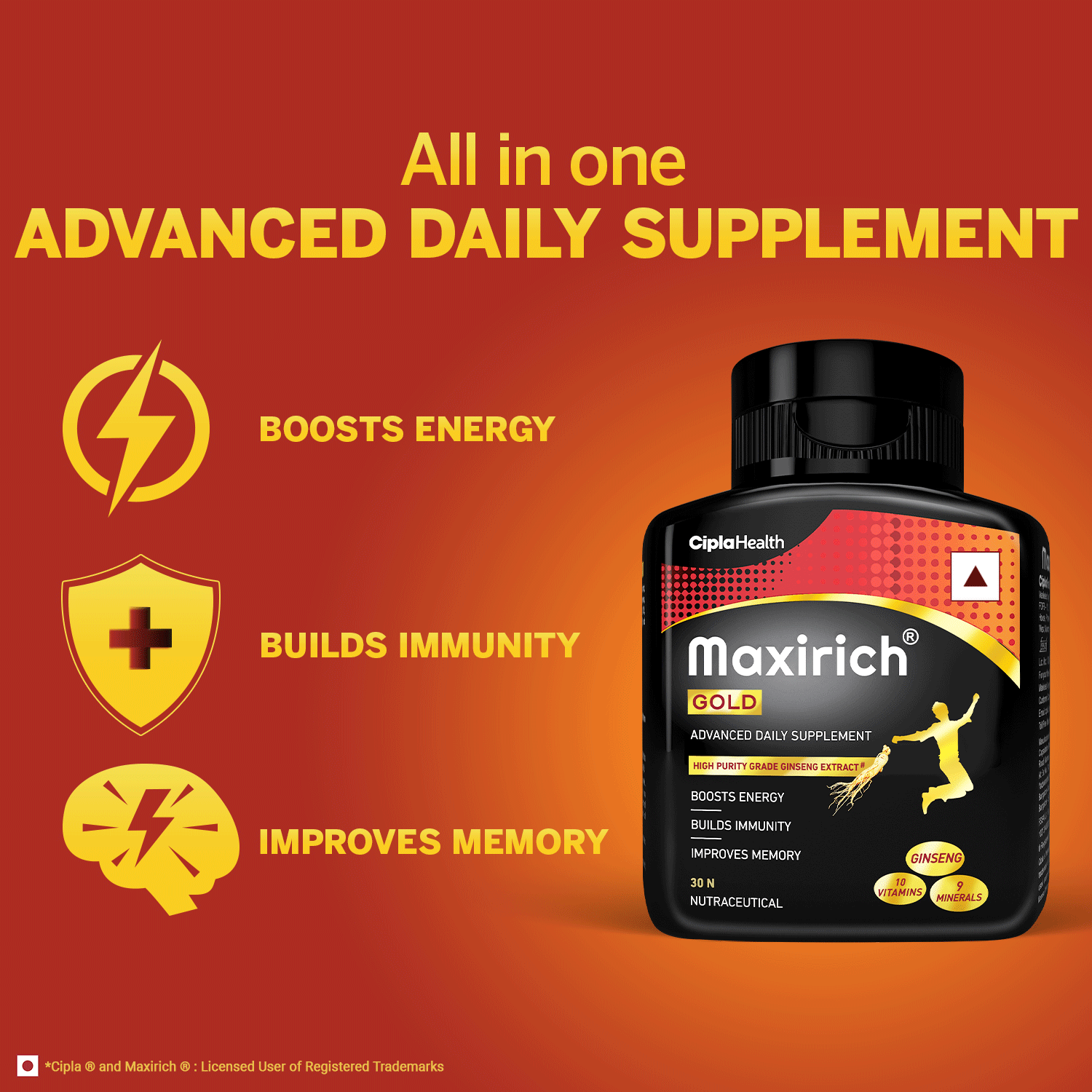 Maxirich Daily Multivitamin Helps Complete You Nutrition